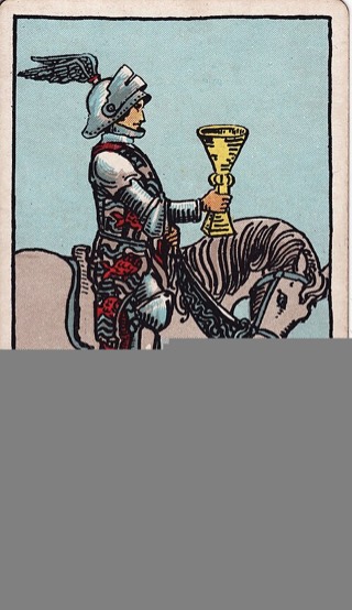 Knight of Cups tarot card (Rider-Waite)