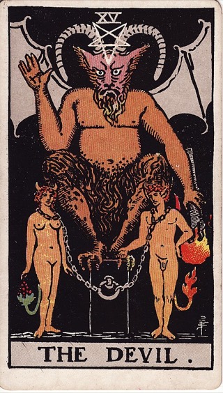 The Devil tarot card (Rider-Waite)