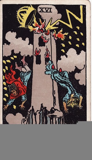 The Tower tarot card (Rider-Waite)